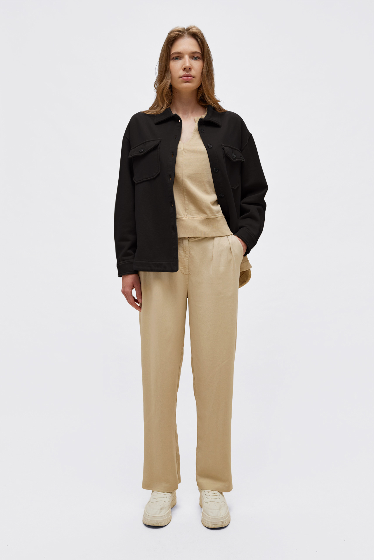 Contrast Detailed Overshirt