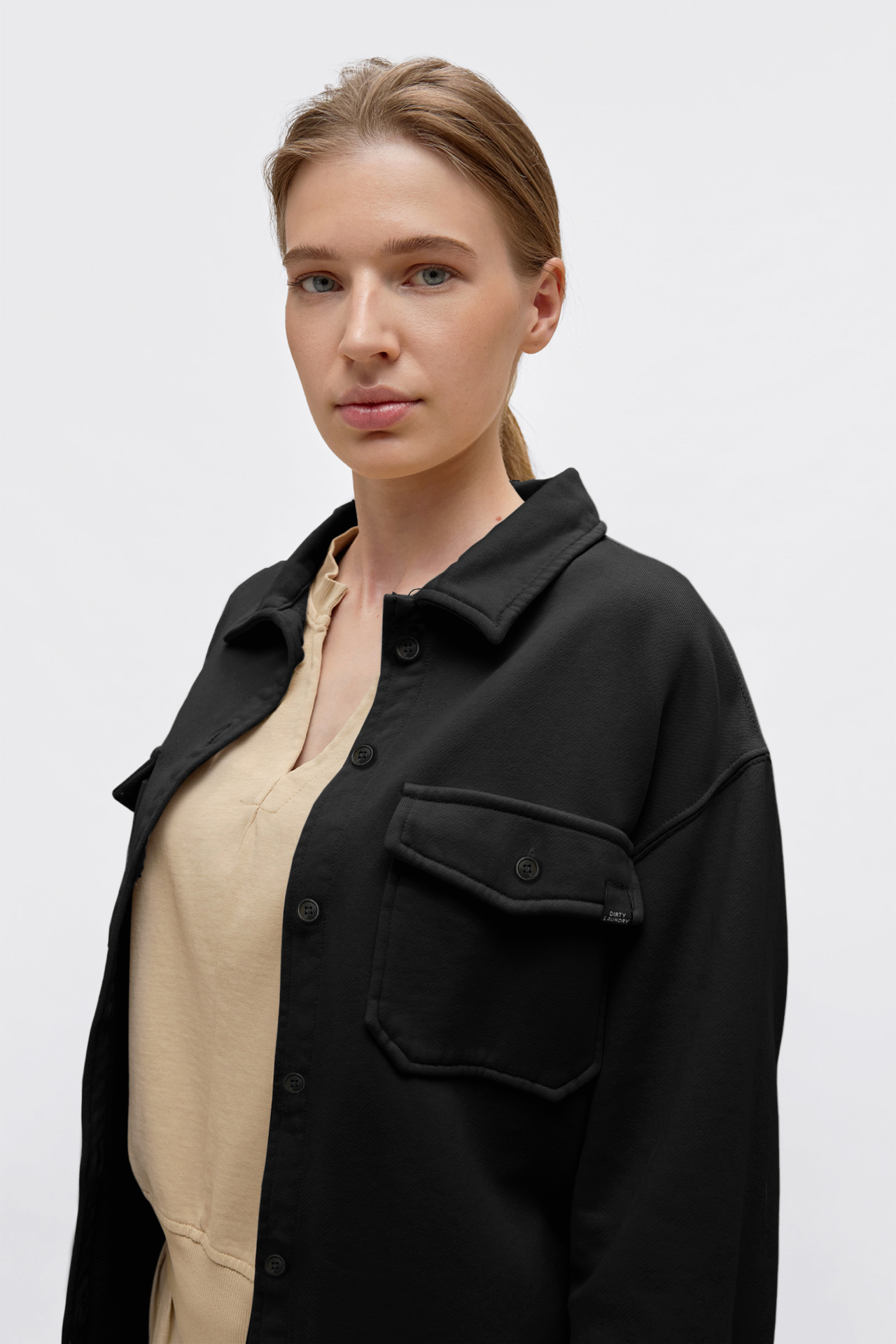 Contrast Detailed Overshirt