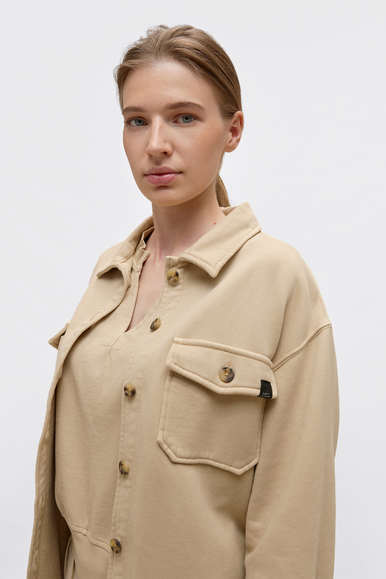 Contrast Detailed Overshirt