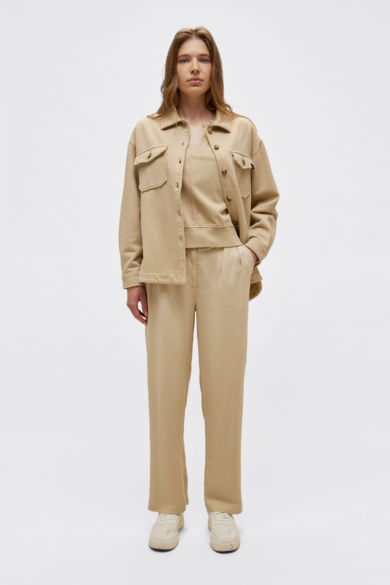 Contrast Detailed Overshirt