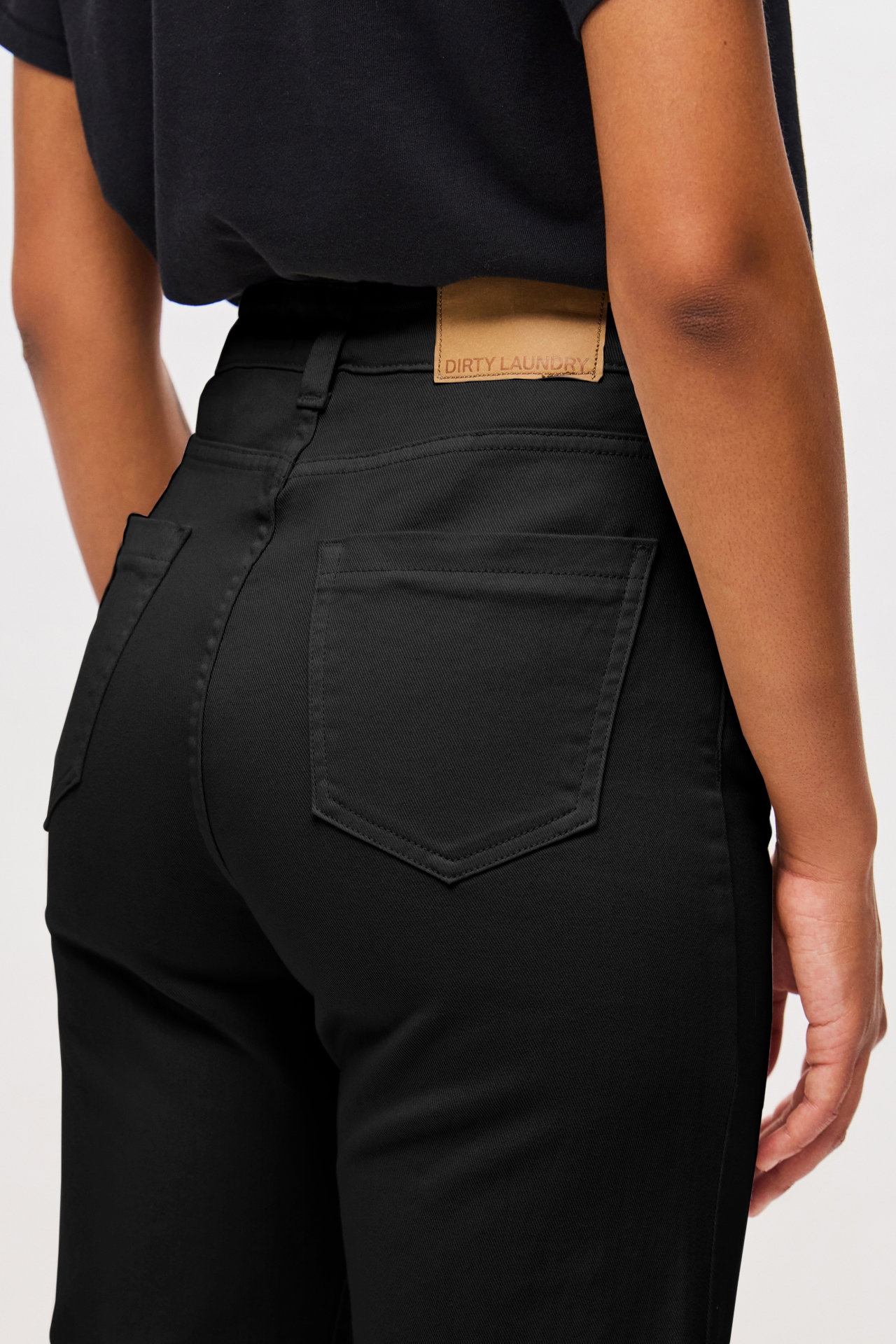 MID-RISE SKINNY FLARE TROUSERS