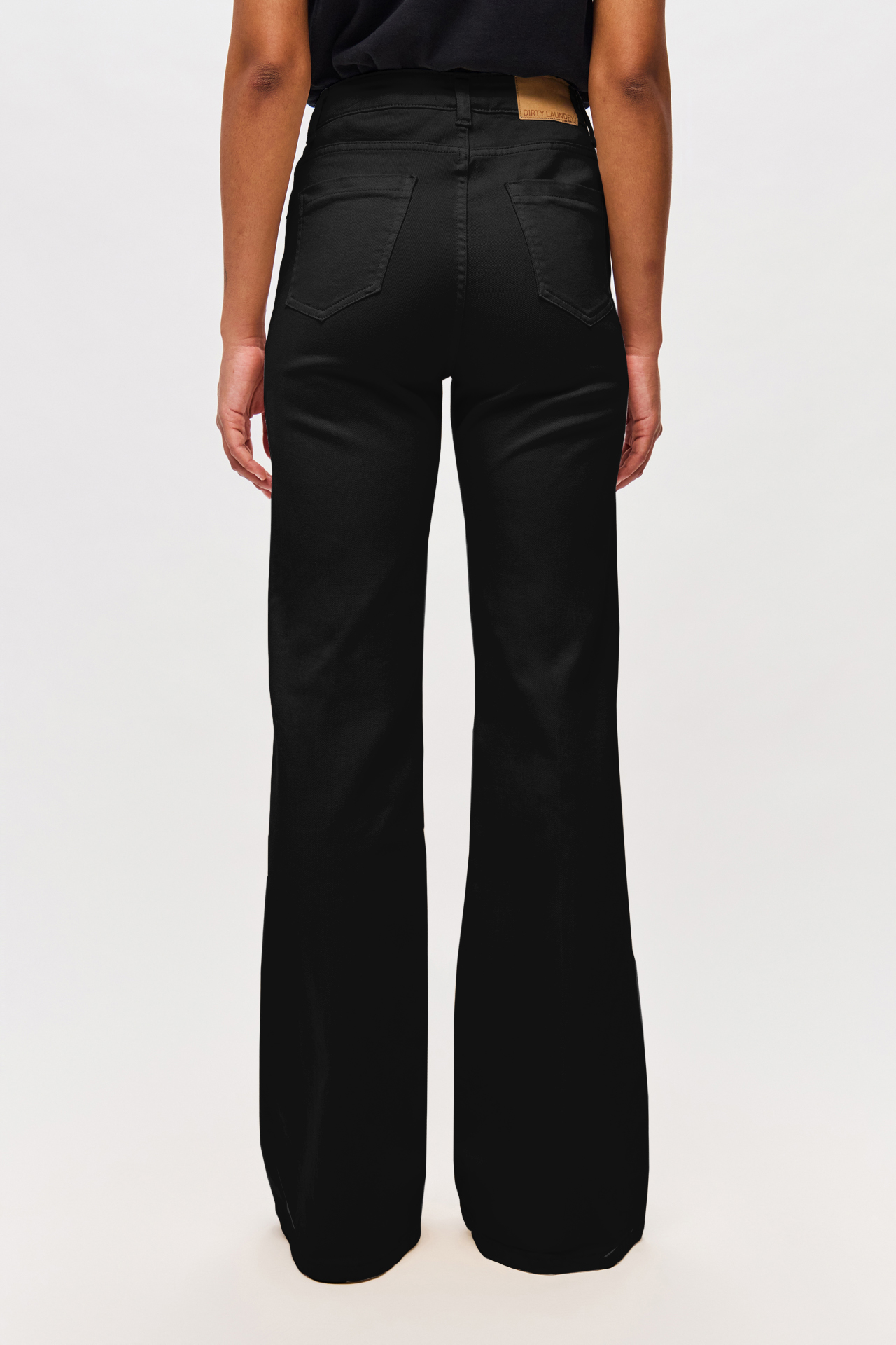 MID-RISE SKINNY FLARE TROUSERS