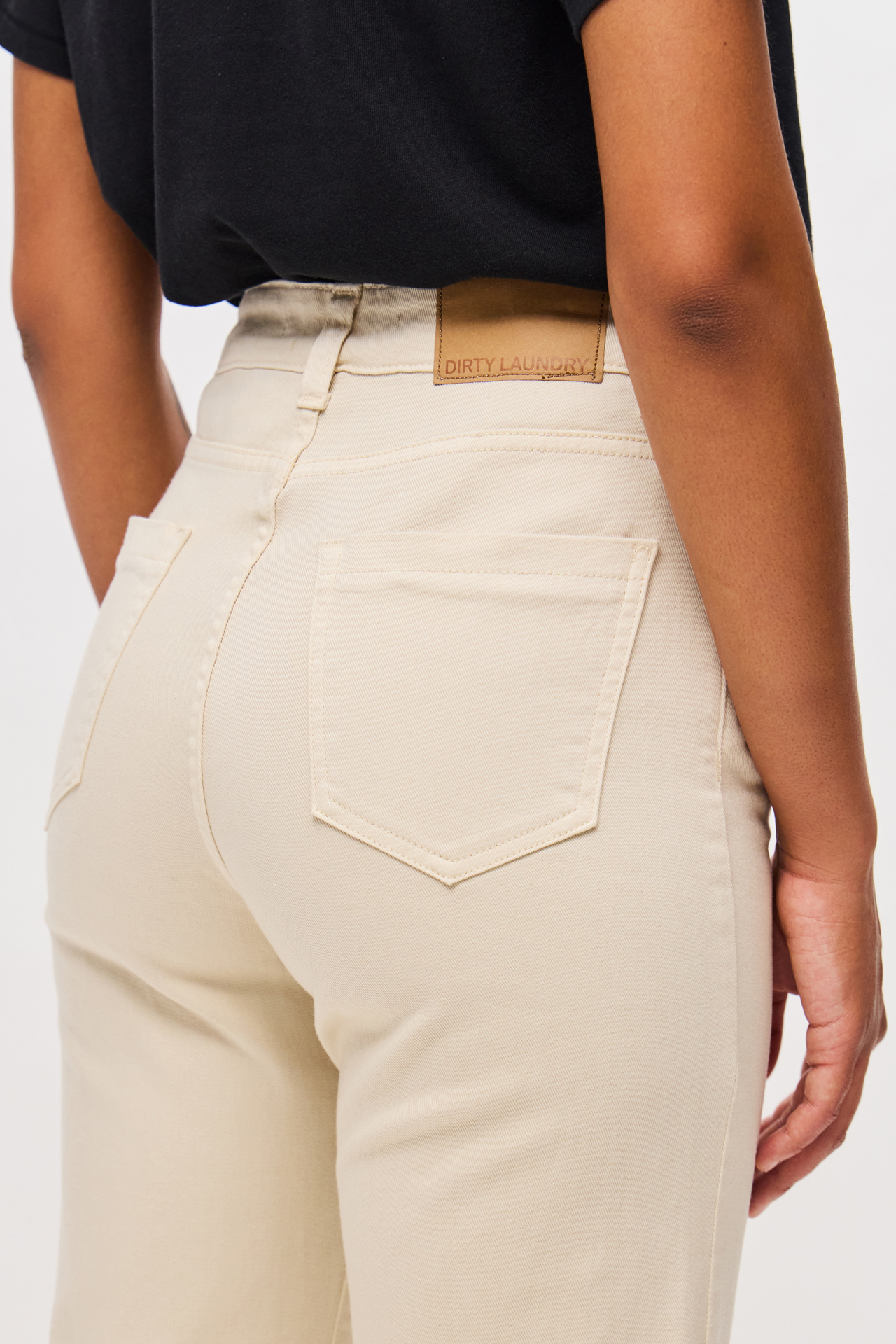 MID-RISE SKINNY FLARE TROUSERS