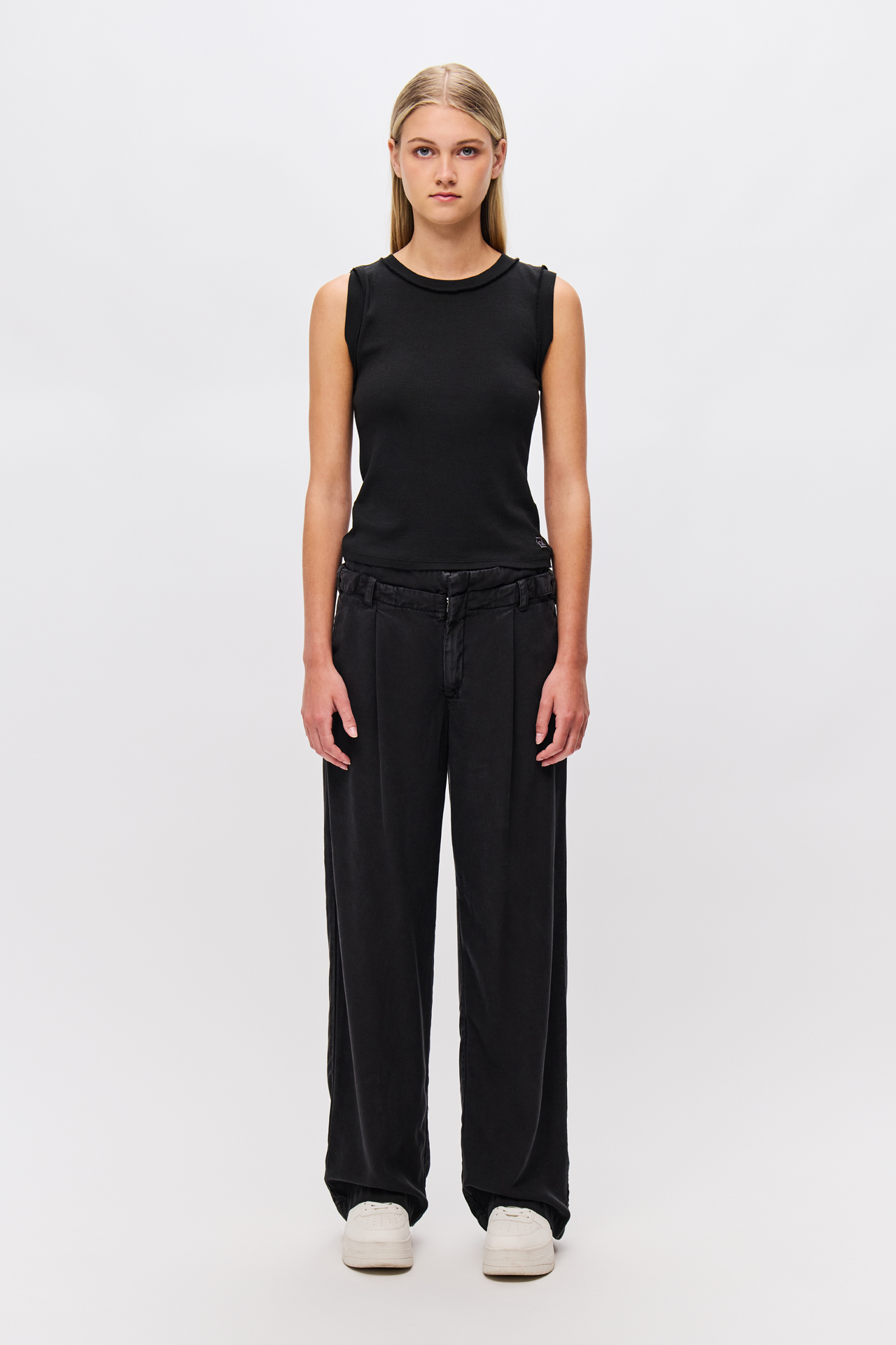 DOUBLE WAISTBAND WIDELEG