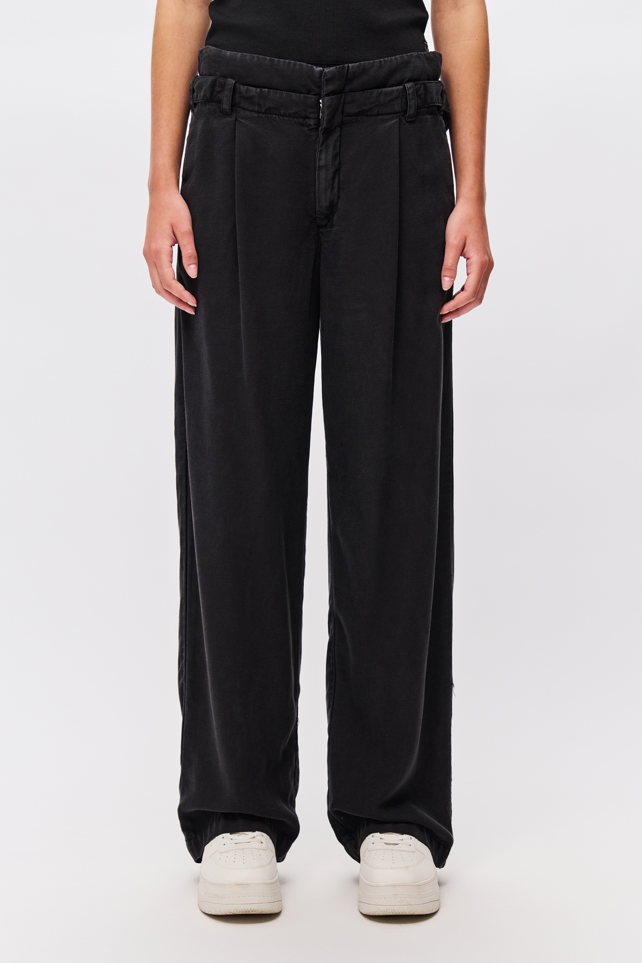 DOUBLE WAISTBAND WIDELEG