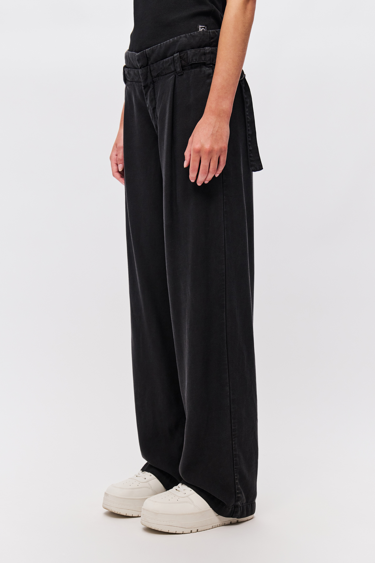 DOUBLE WAISTBAND WIDELEG