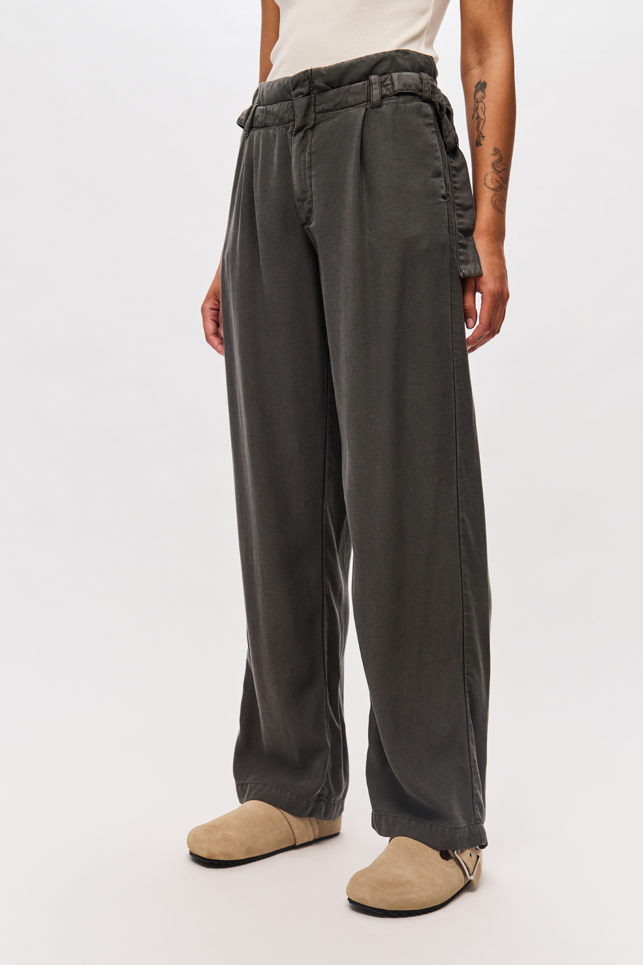 DOUBLE WAISTBAND WIDELEG