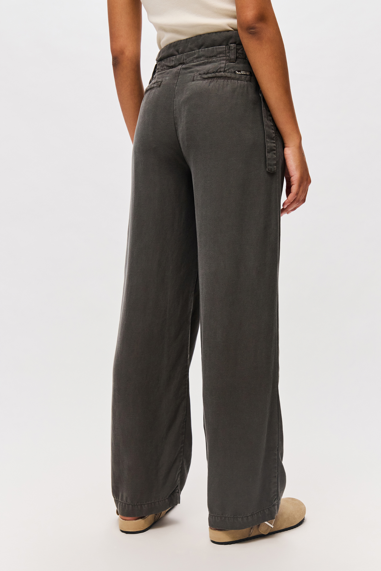 DOUBLE WAISTBAND WIDELEG