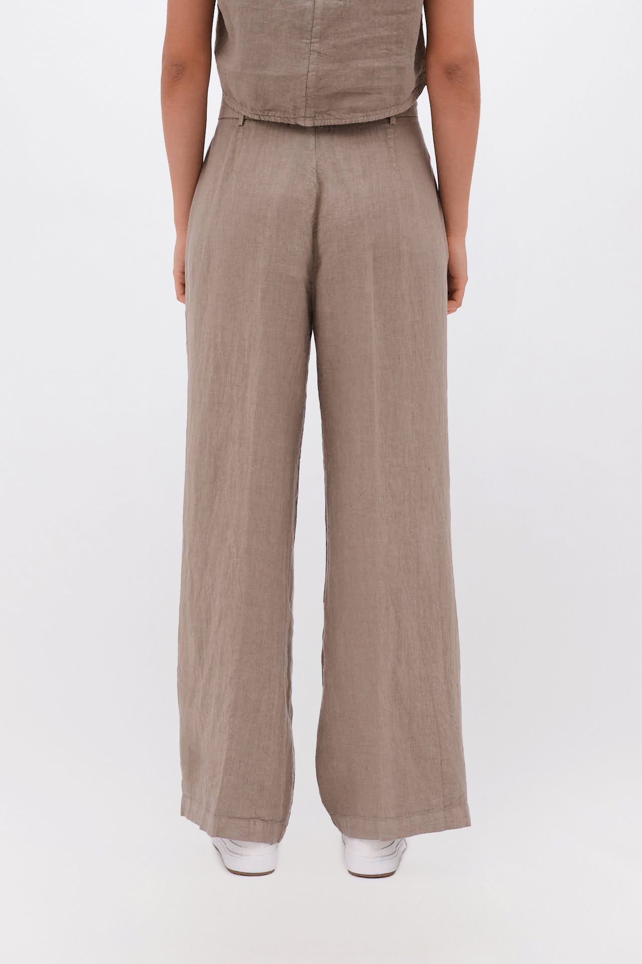 WIDELEG PLEATED PANTS