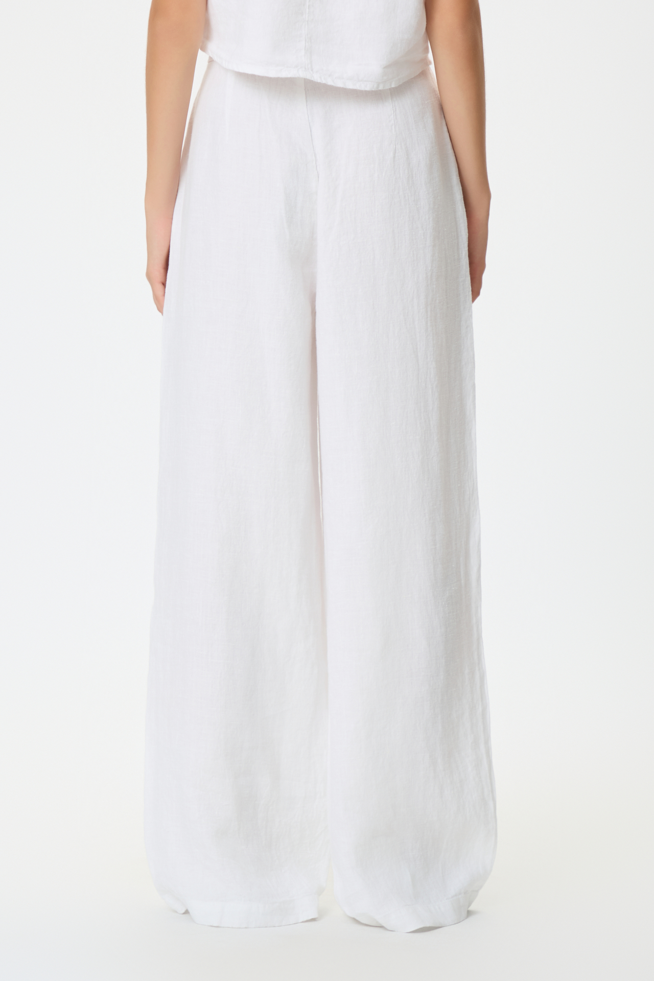 WIDELEG PLEATED PANTS