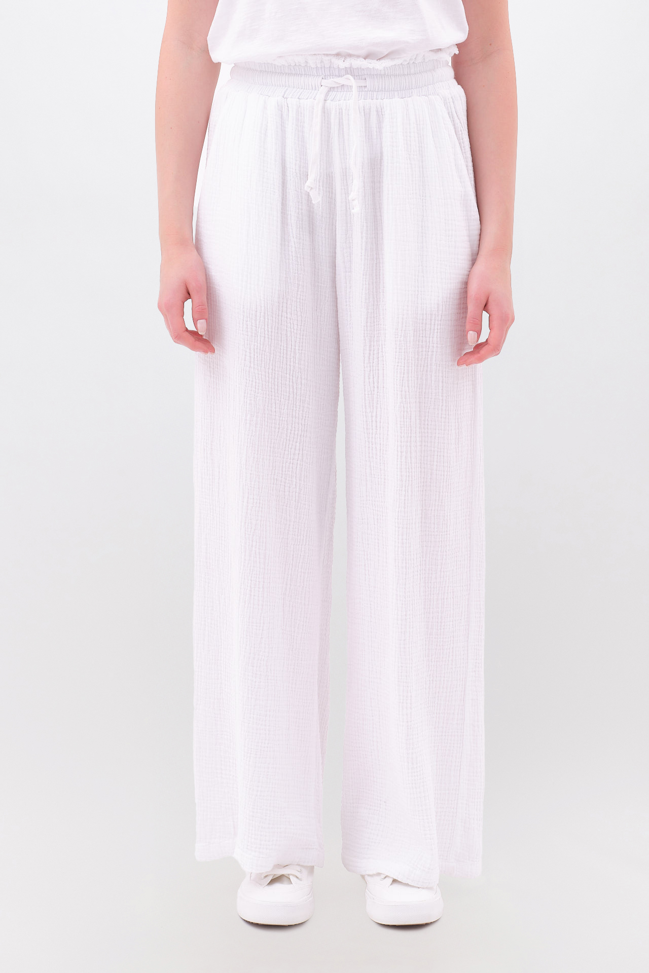 RELAXED PANTS WITH RAW EDGES
