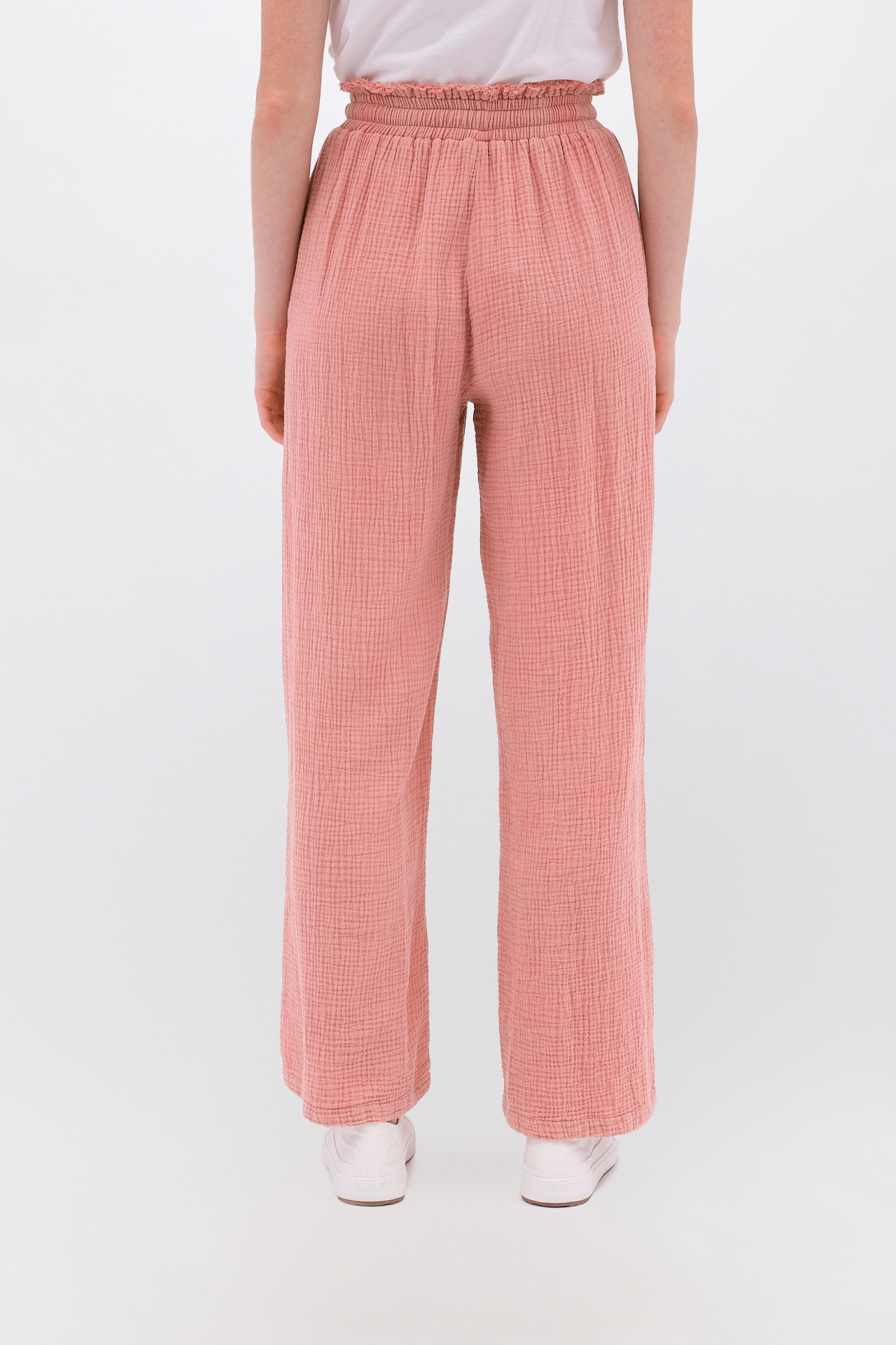 RELAXED PANTS WITH RAW EDGES