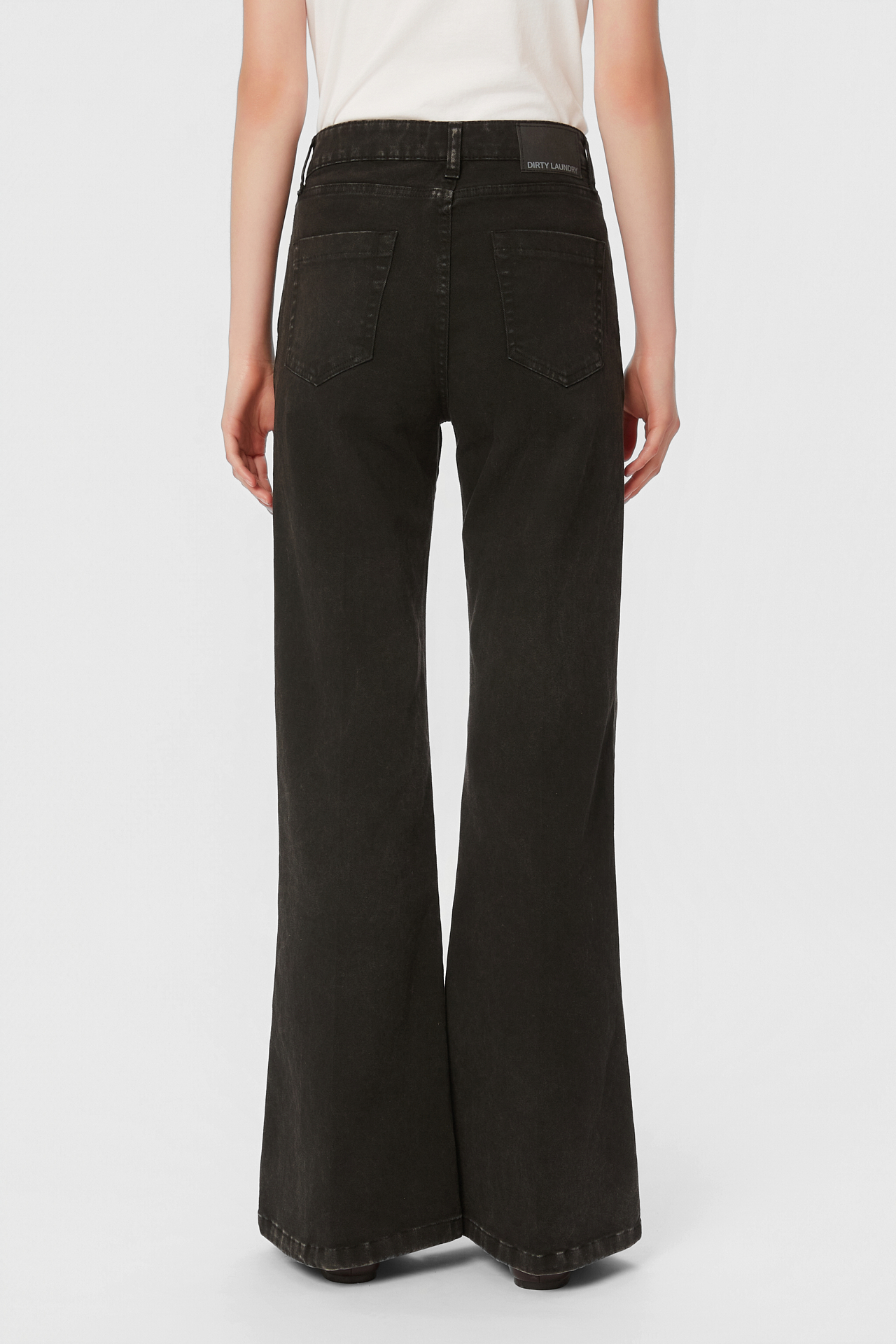 MID RISE FLARE PANTS