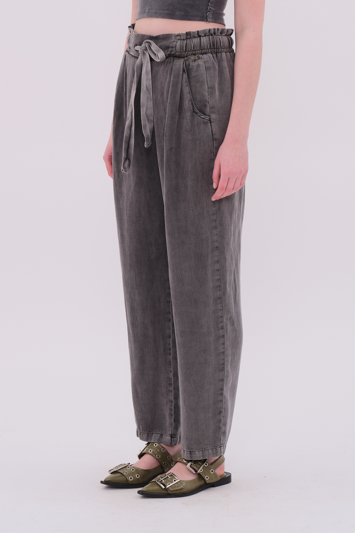 TENCEL LINEN DRAWSTRING PANTS