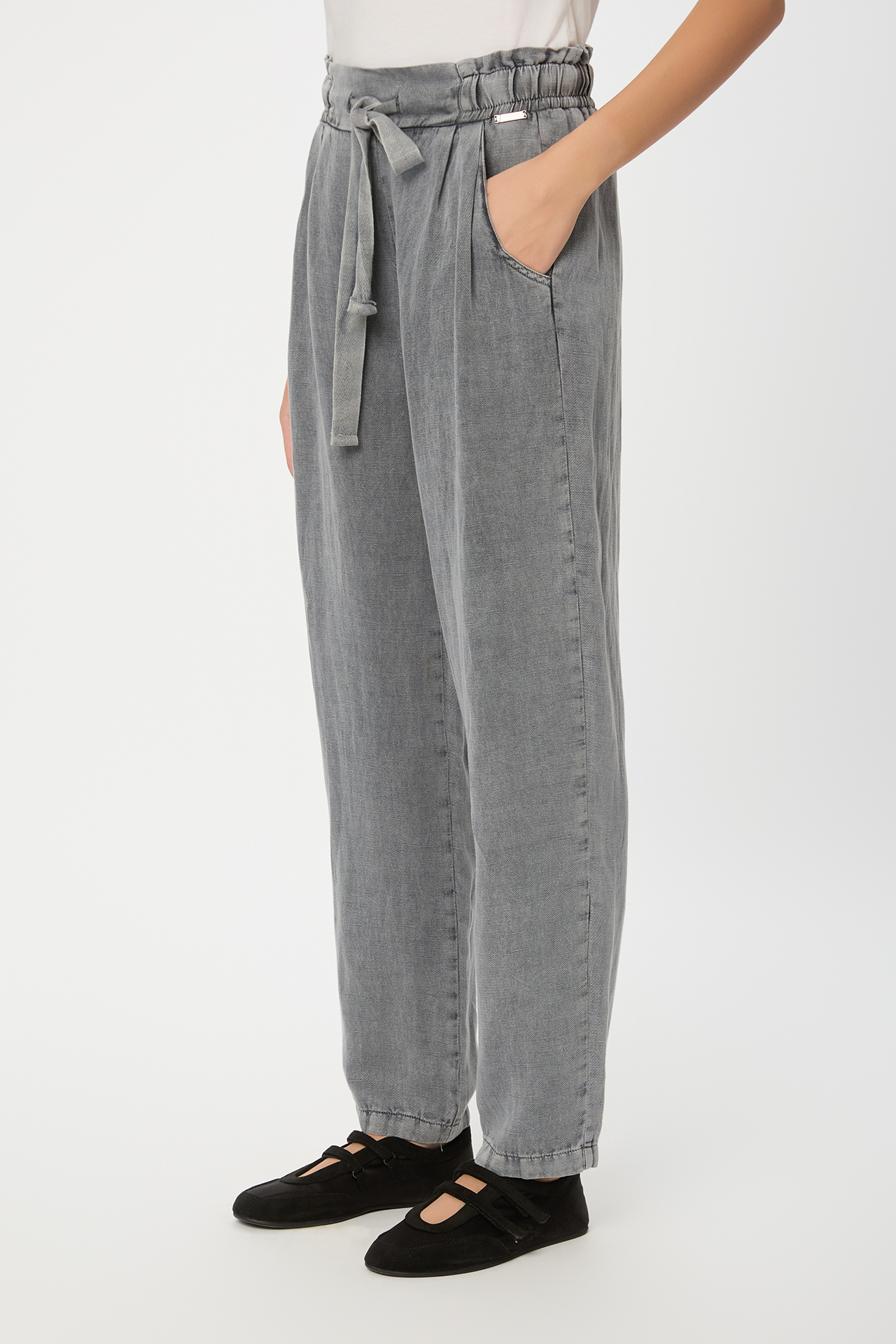 TENCEL LINEN DRAWSTRING PANTS