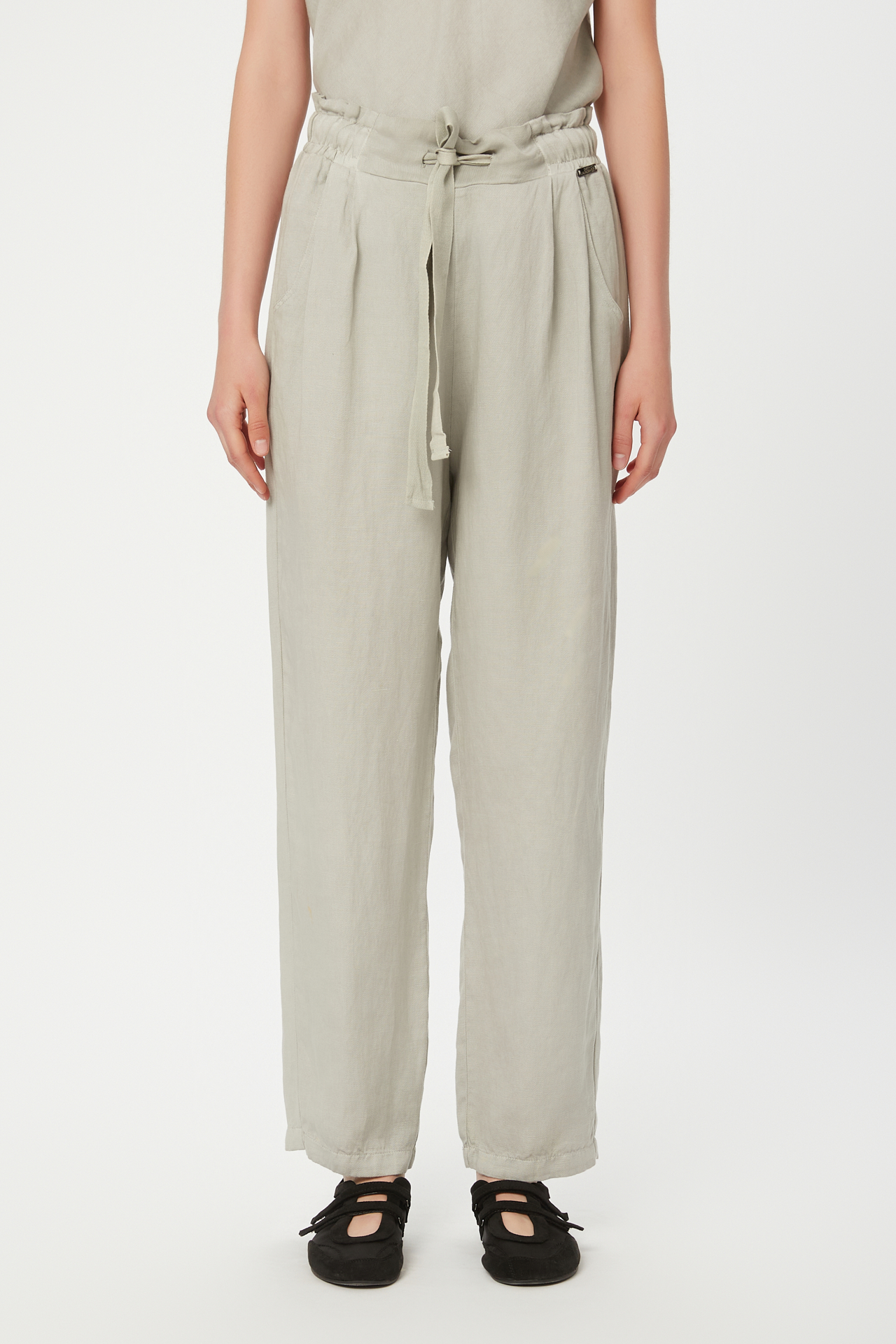 TENCEL LINEN DRAWSTRING PANTS
