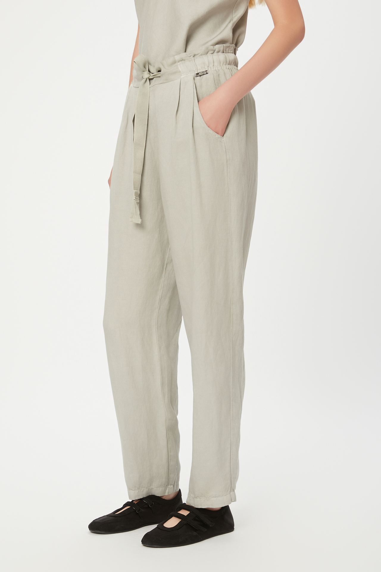 TENCEL LINEN DRAWSTRING PANTS