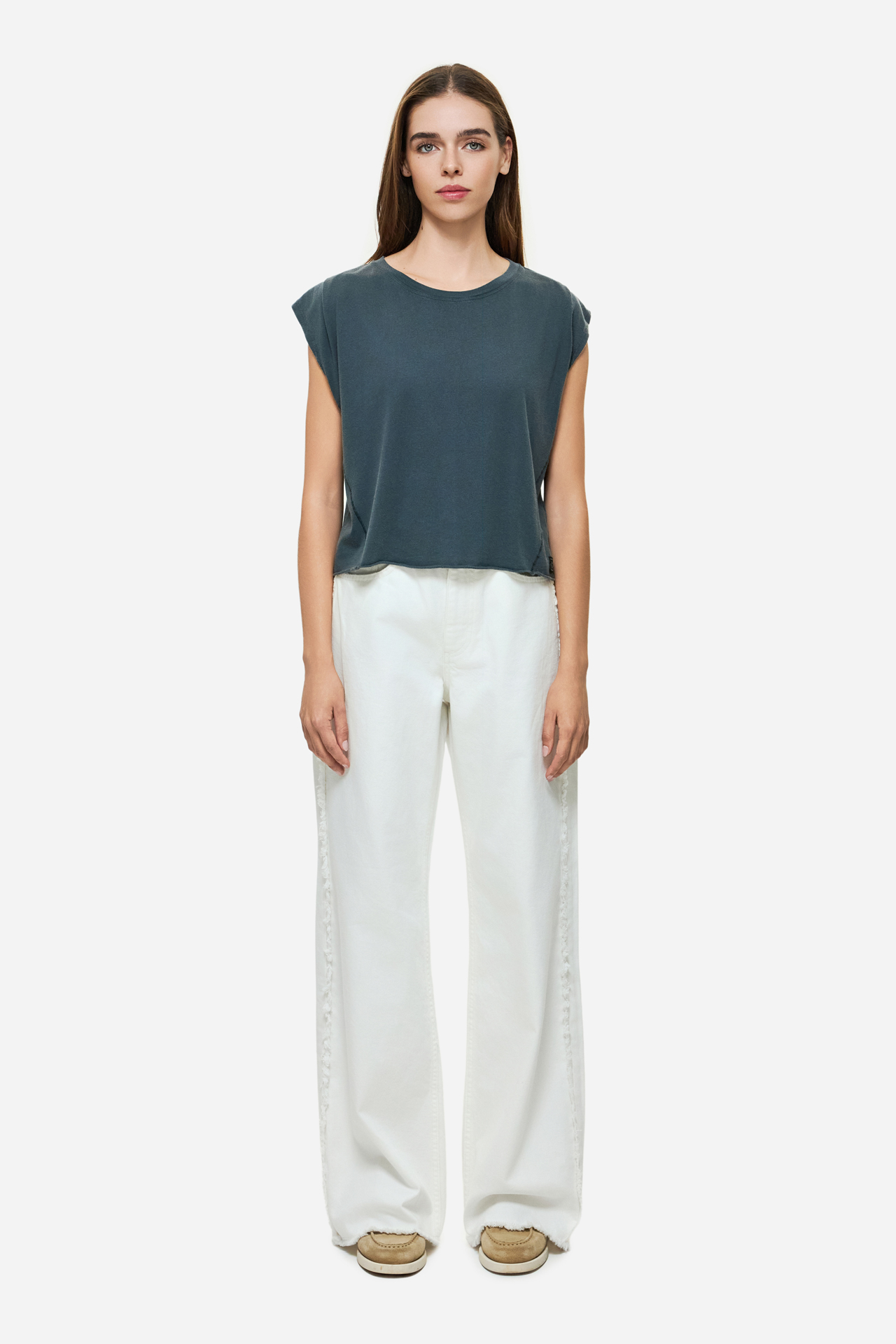 BULL DENIM WIDELEG PANTS