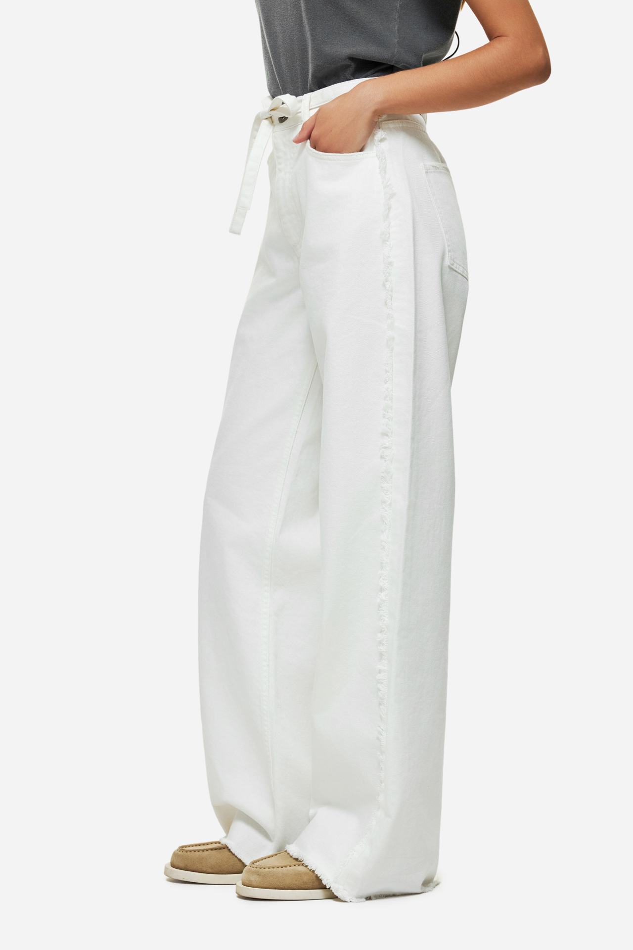 BULL DENIM WIDELEG PANTS