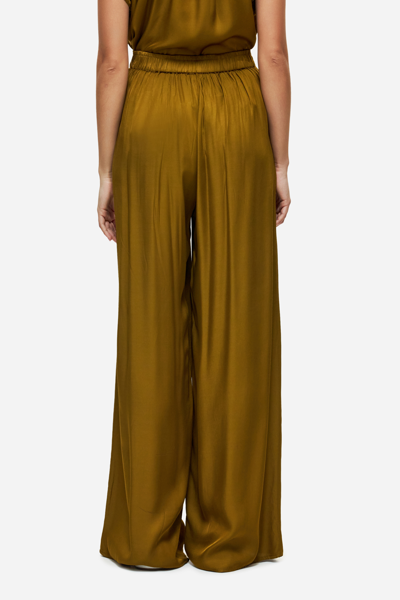 WIDE LEG PLEATED PANTS