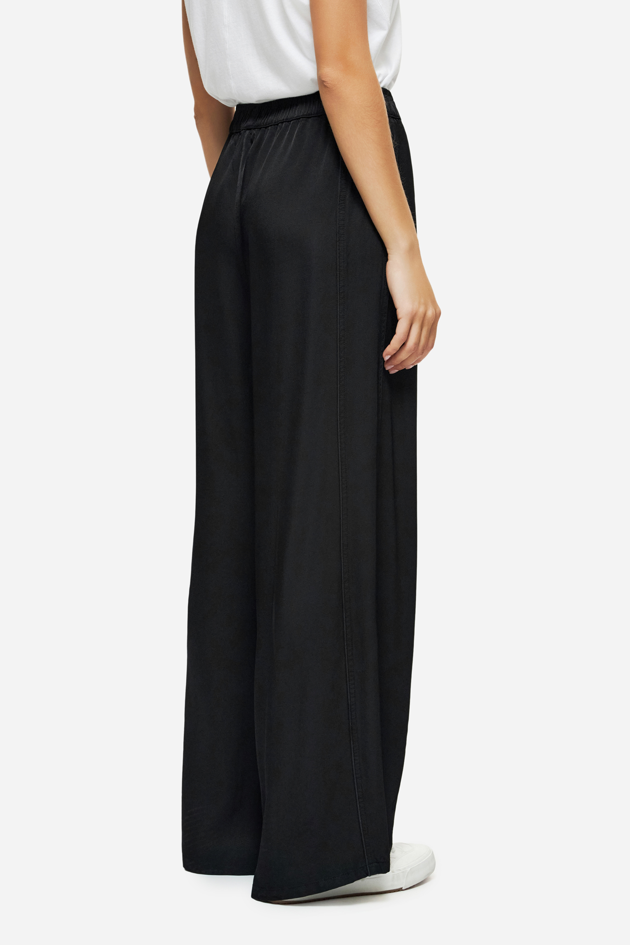 SATIN WIDE LEG PANTS