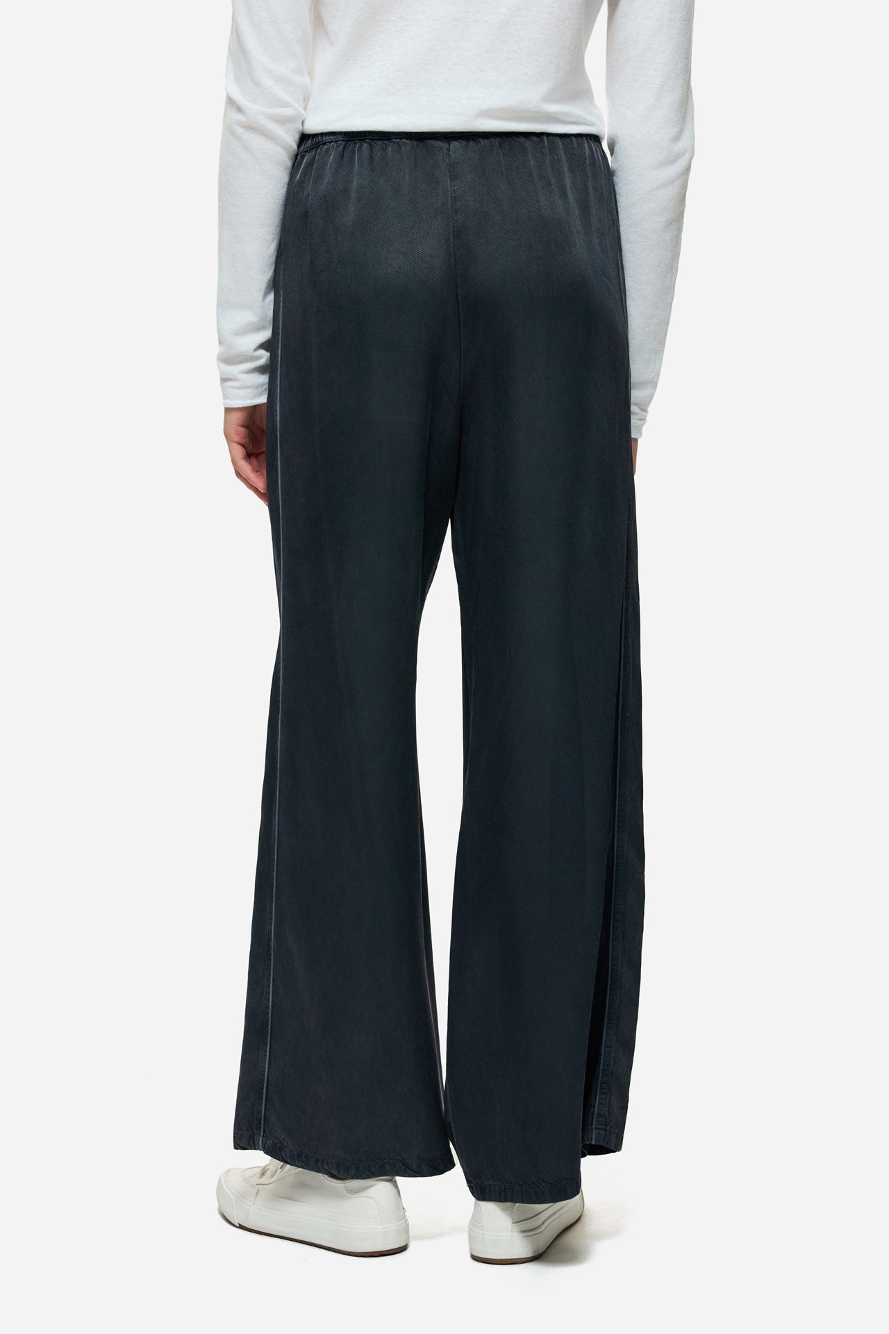 SATIN WIDE LEG PANTS