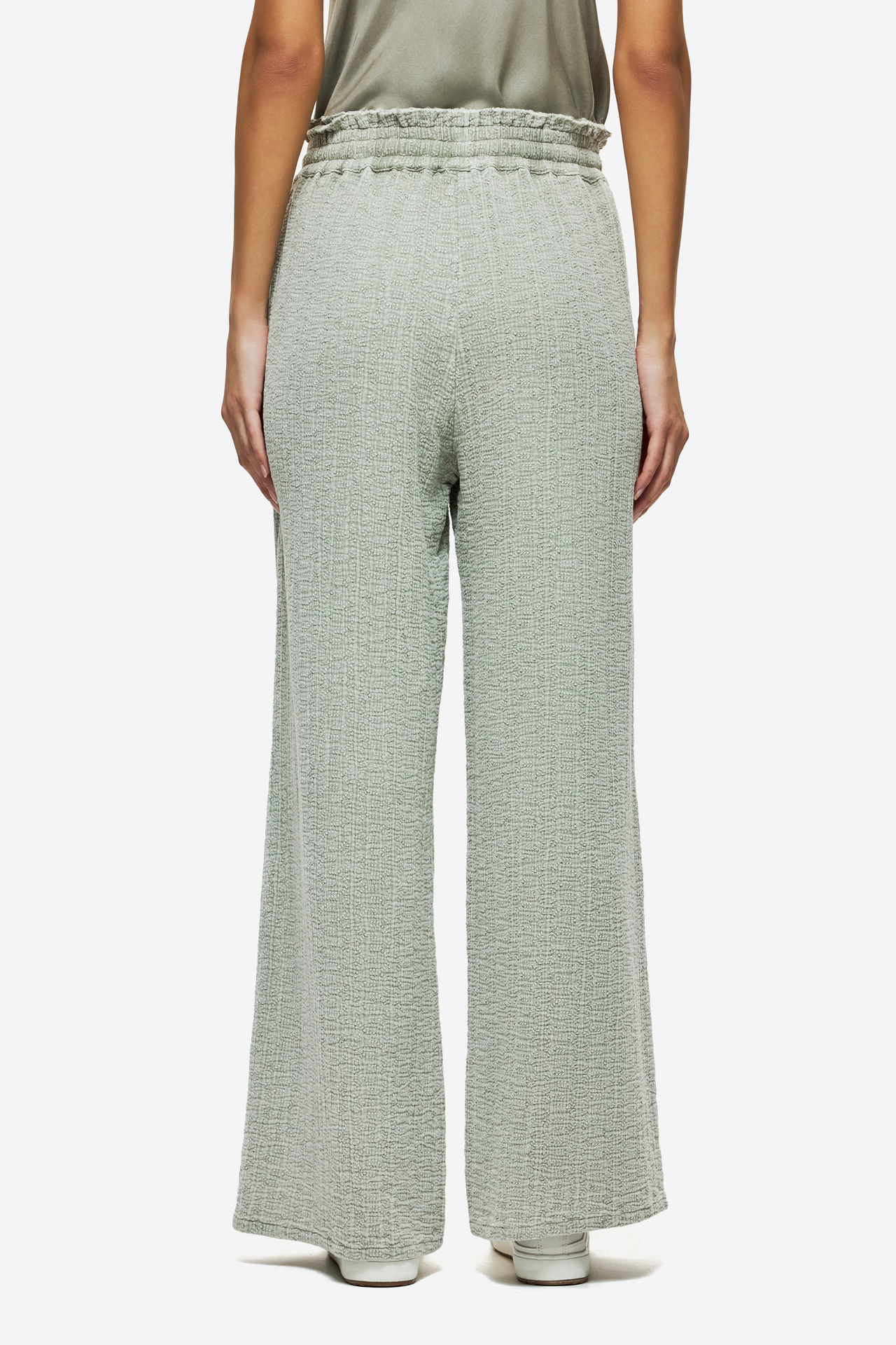 WIDE LEG PANTS WITH RAW EDGES