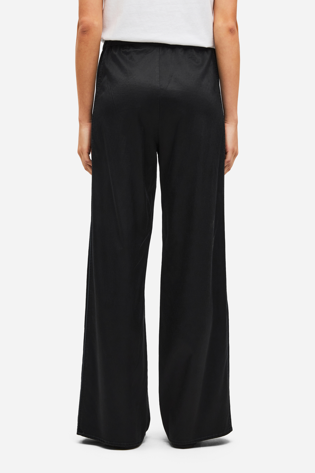 SATIN WIDE LEG PANTS
