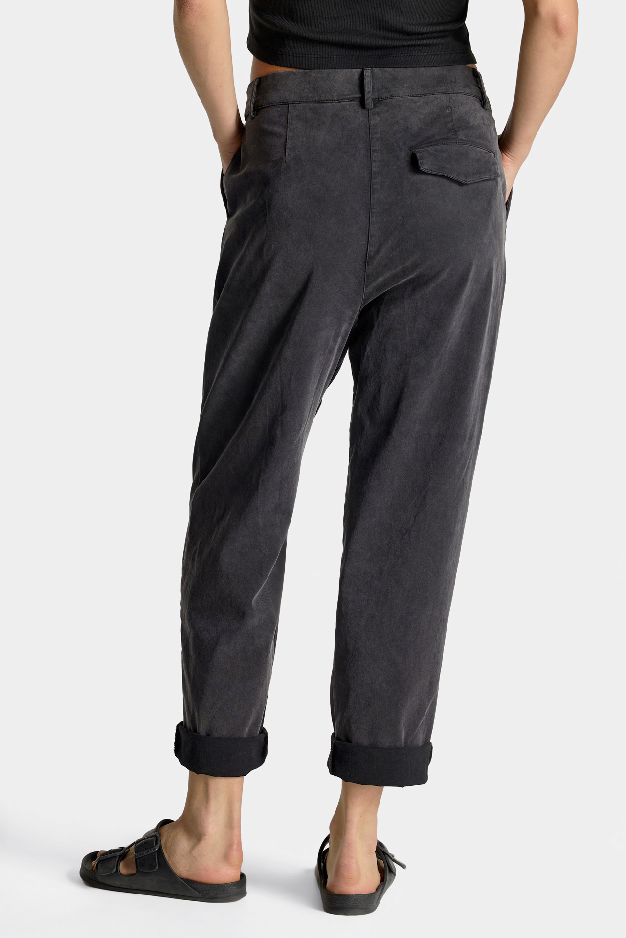 High-Rise Pleated Trouser