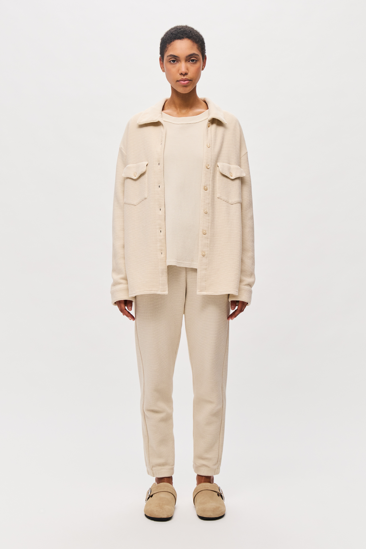 OVERSIZED WAFFLE SHIRT