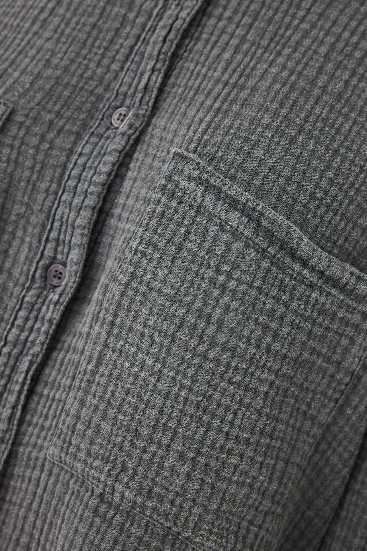 RELAXED SHIRT WITH RAW EDGES