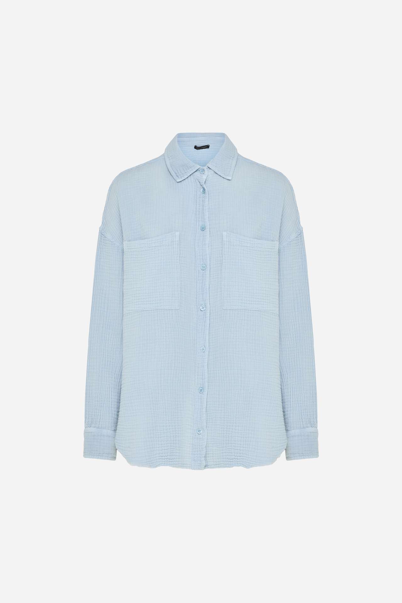 RELAXED SHIRT WITH RAW EDGES