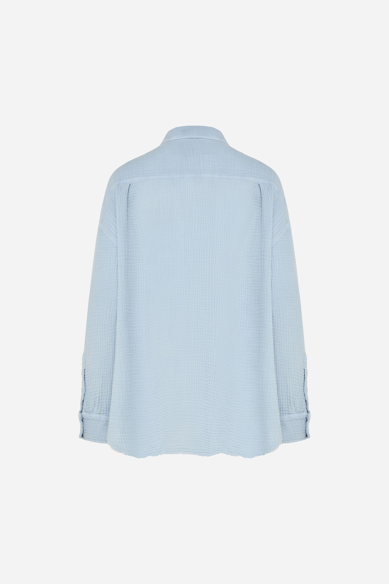 RELAXED SHIRT WITH RAW EDGES