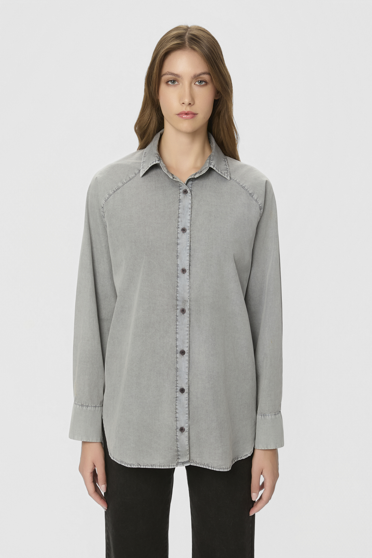 POPLIN RAGLAN SHIRT