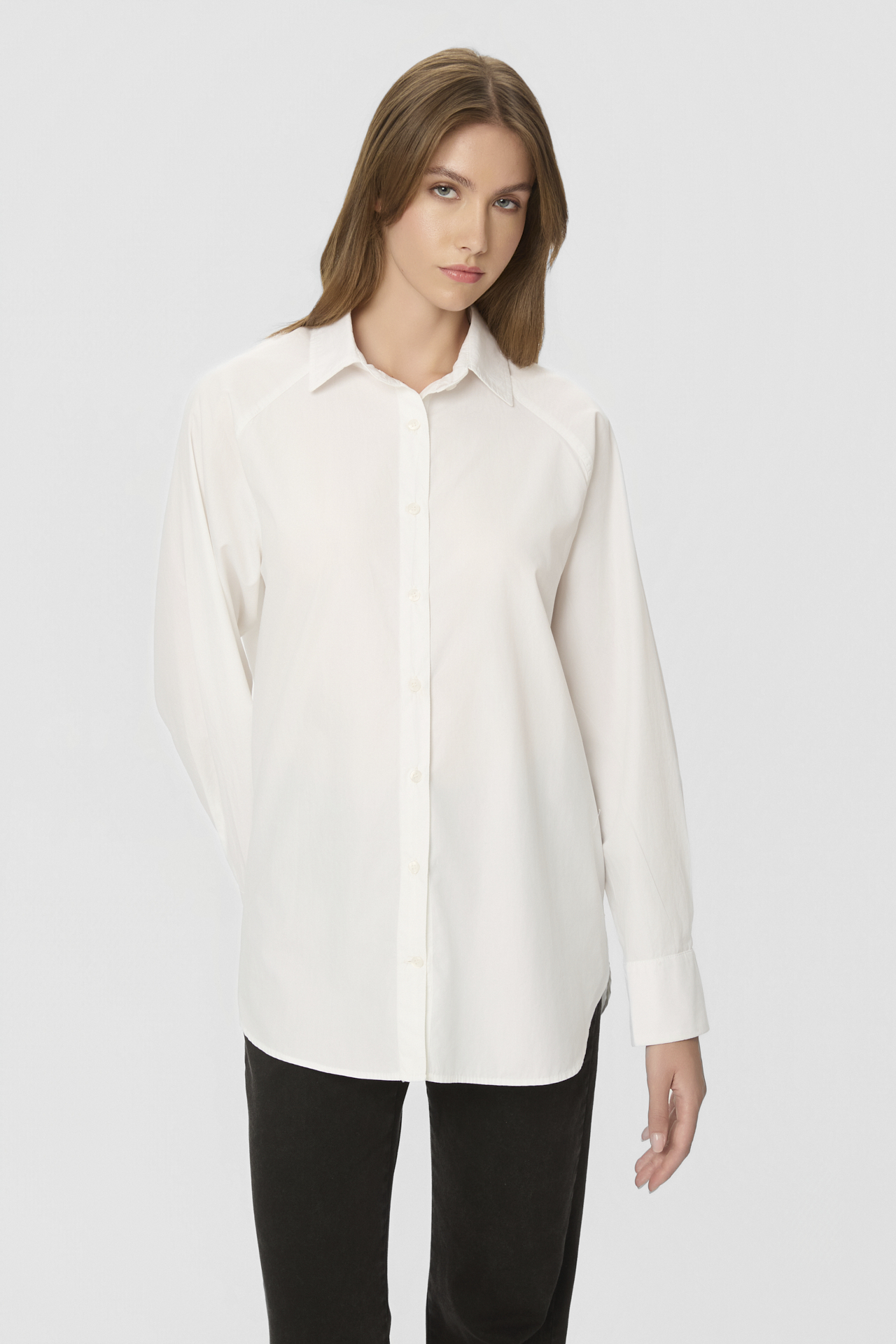 POPLIN RAGLAN SHIRT