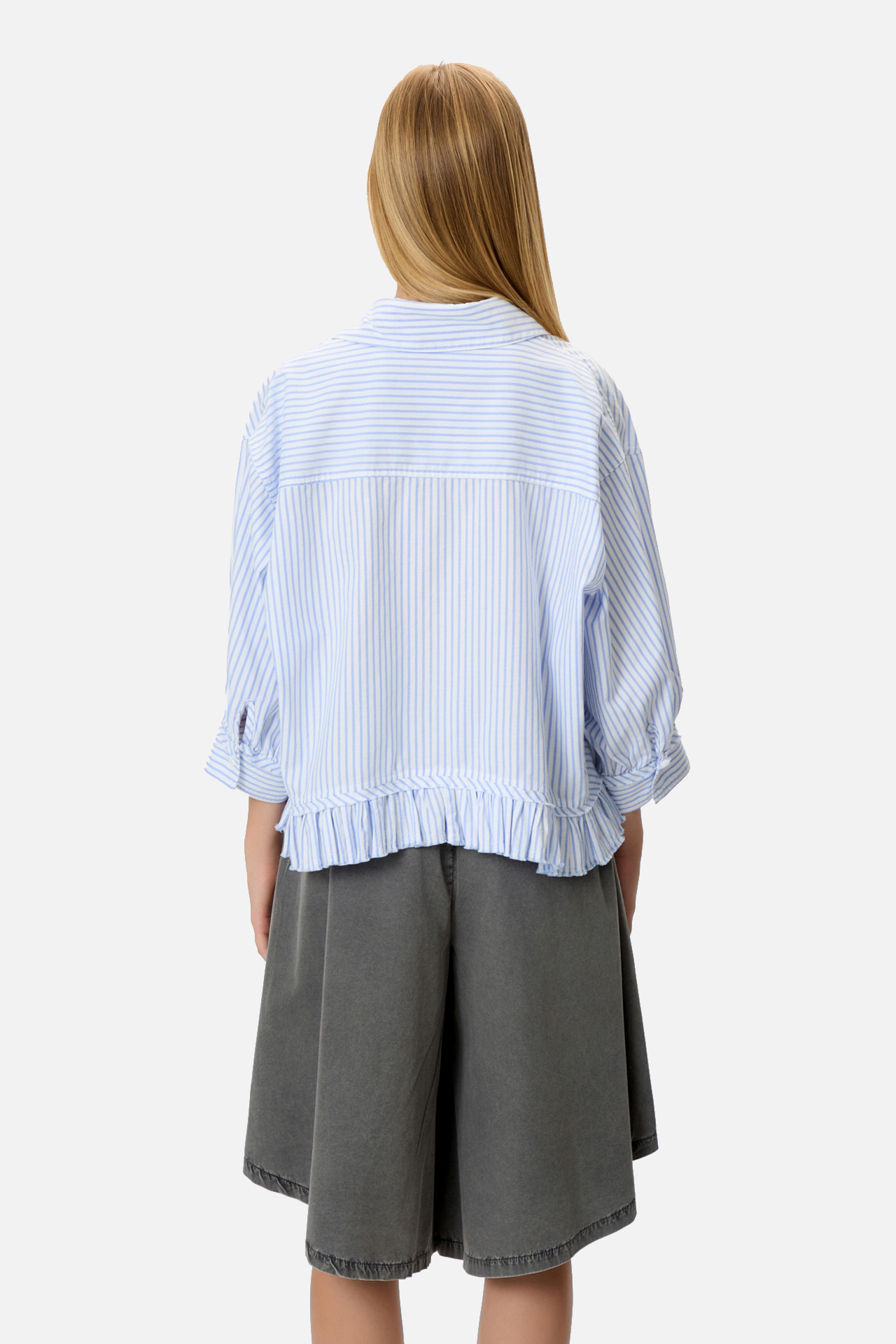 STRIPED CROPPED SHIRT