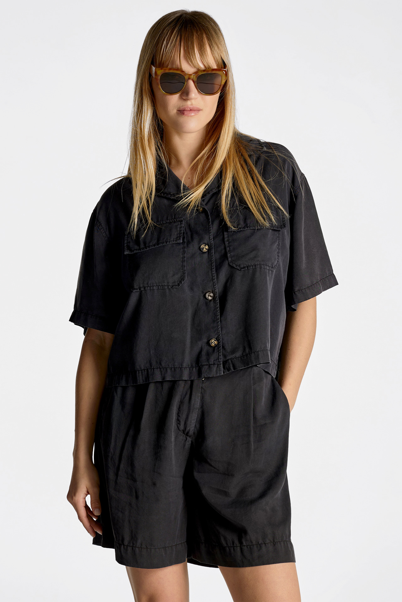 Crop Short Sleeve Shirt