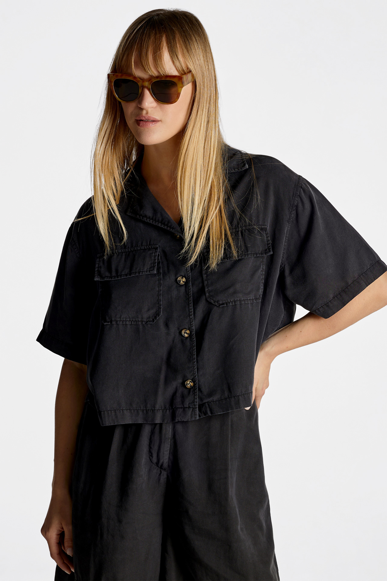 Crop Short Sleeve Shirt