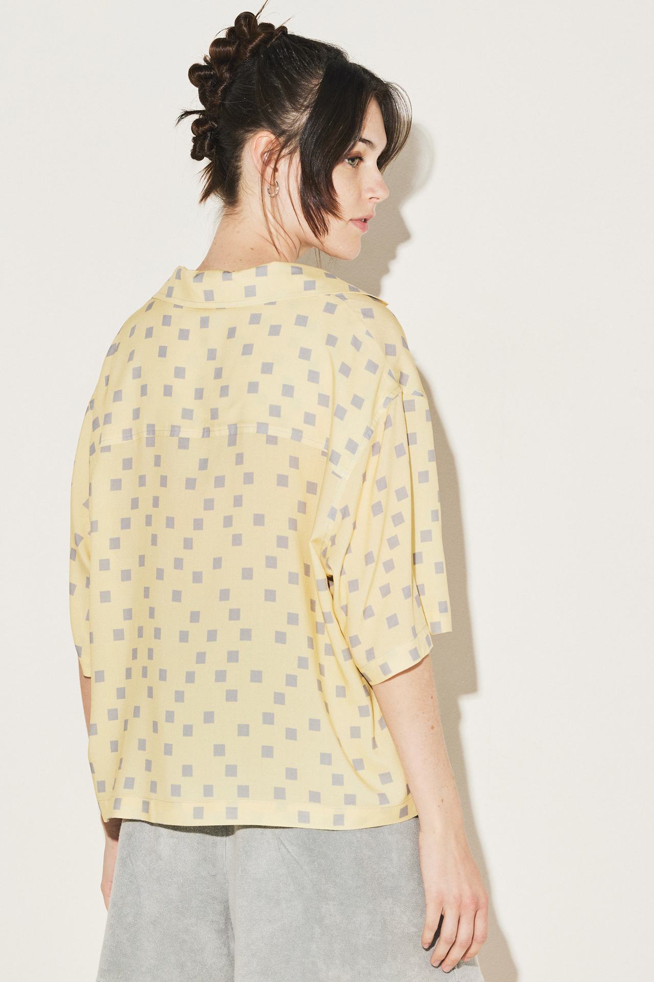 Squares Camp-Collar Shirt