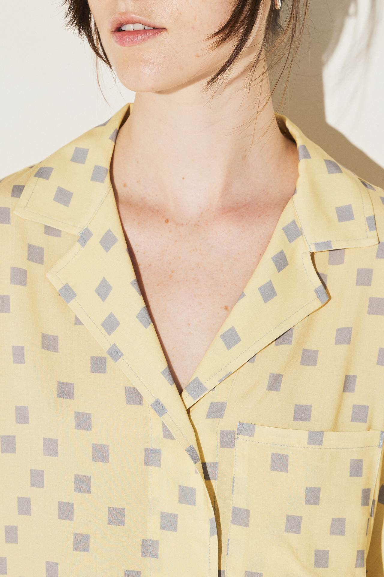 Squares Camp-Collar Shirt