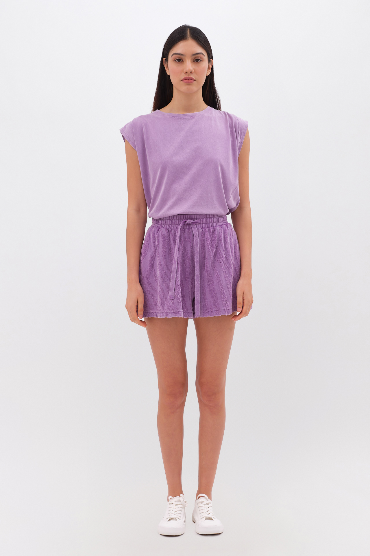 JAQUARD TERRY TOWEL SWEATBERMUDA