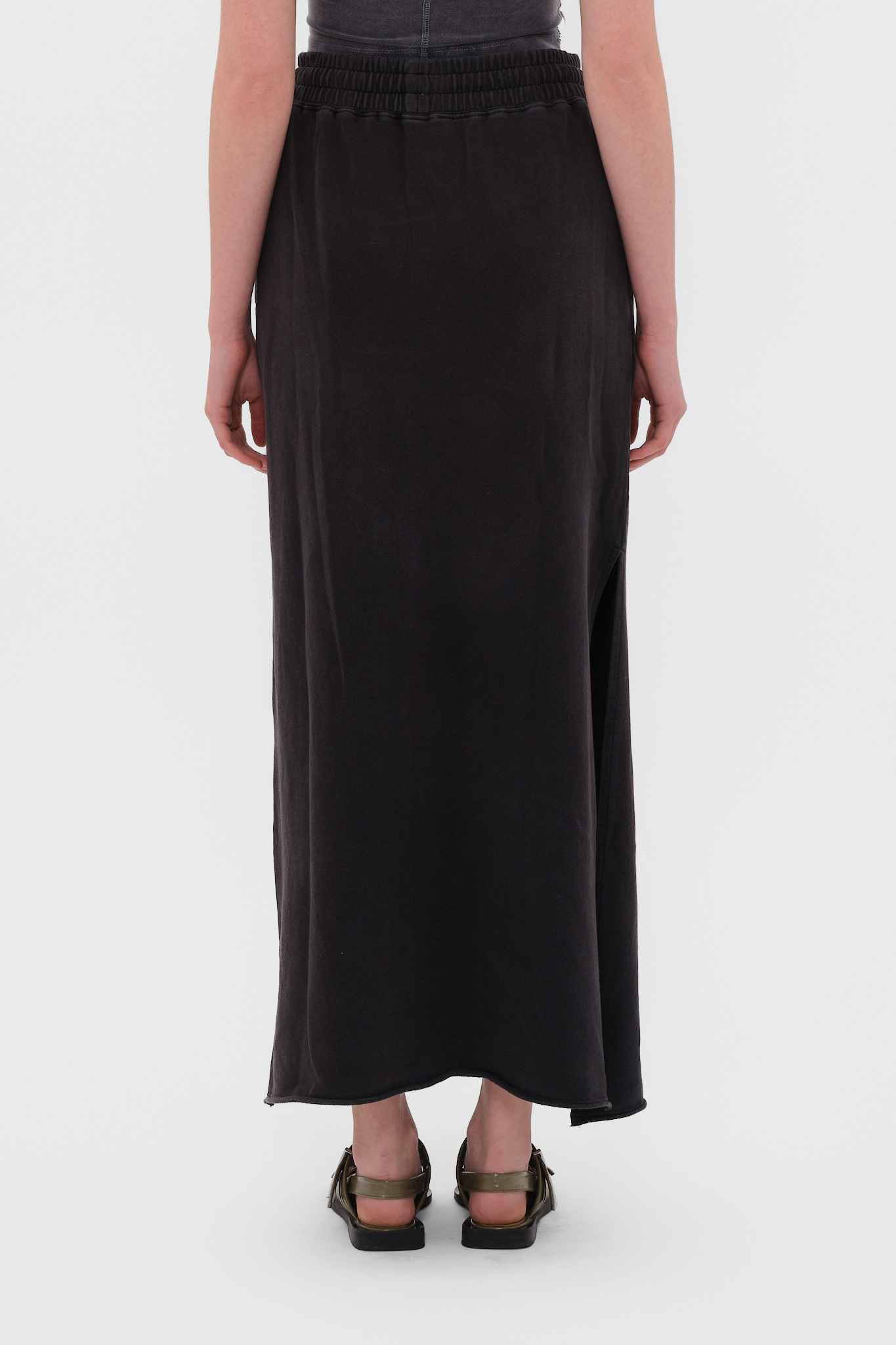 MAXI SKIRT WITH RAW EDGES