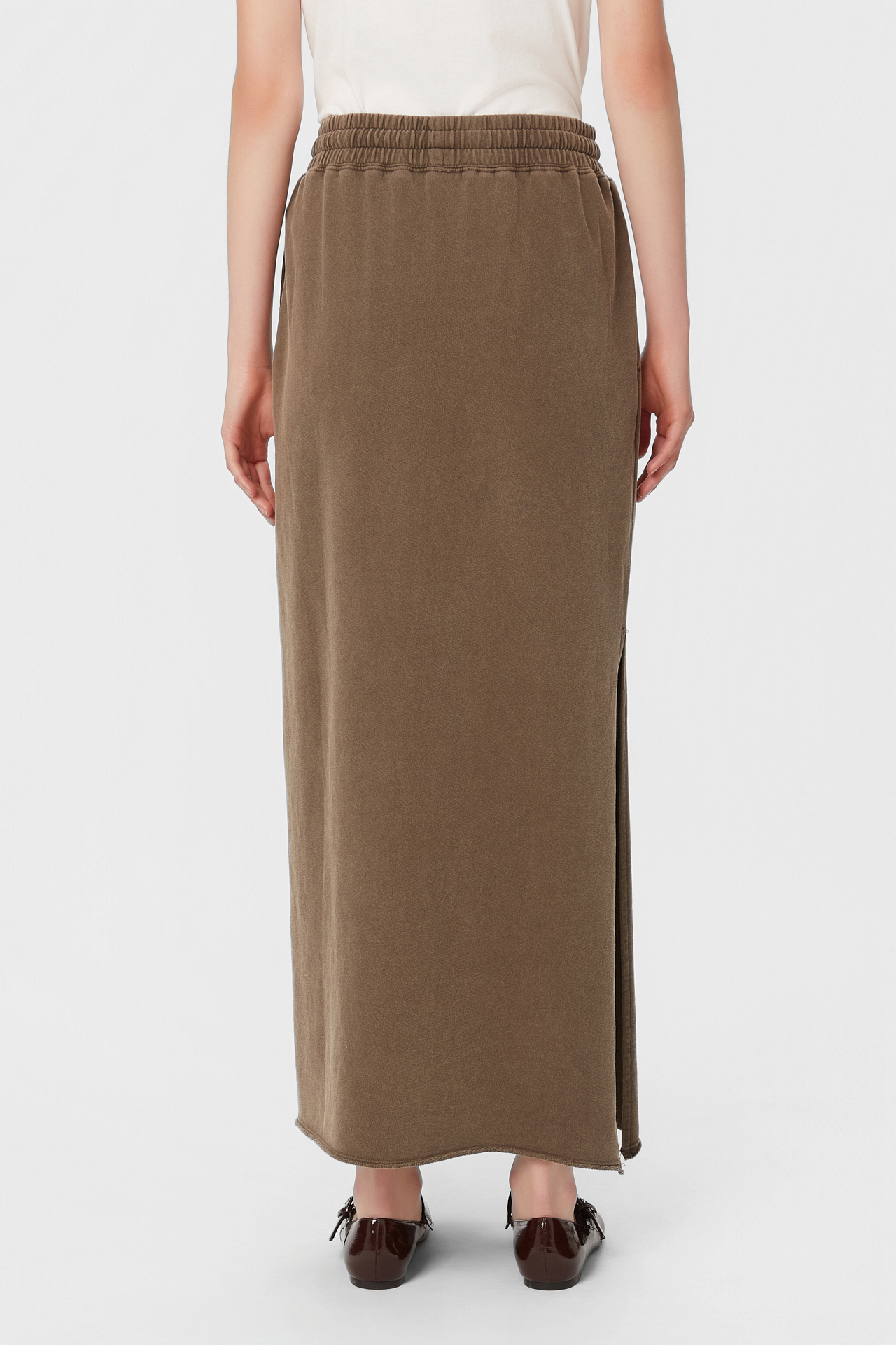 MAXI SKIRT WITH RAW EDGES