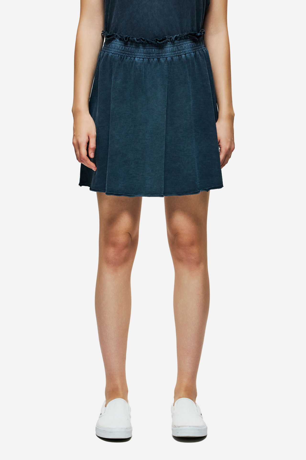 MINI SKIRT WITH RAW EDGES