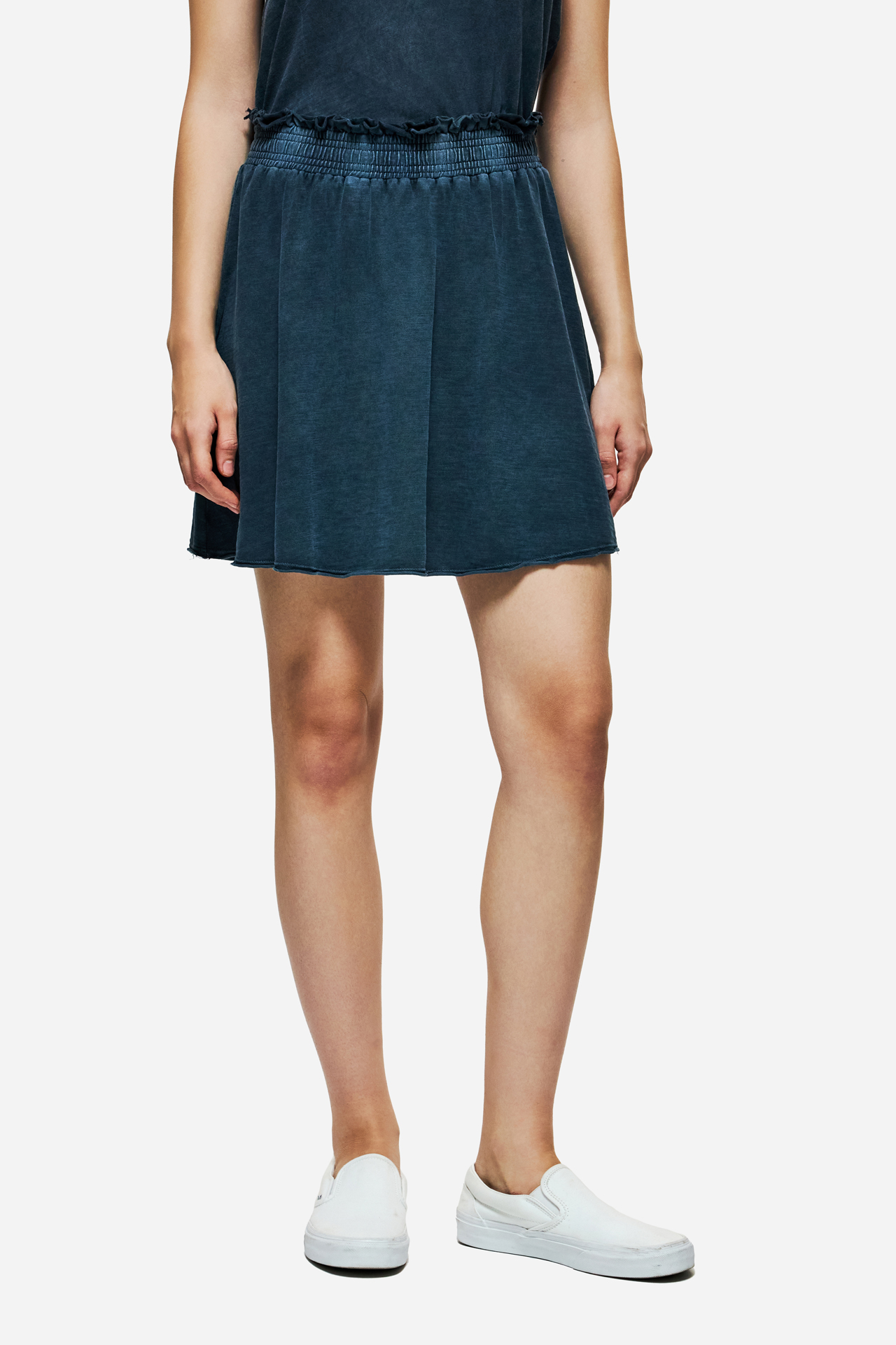 MINI SKIRT WITH RAW EDGES