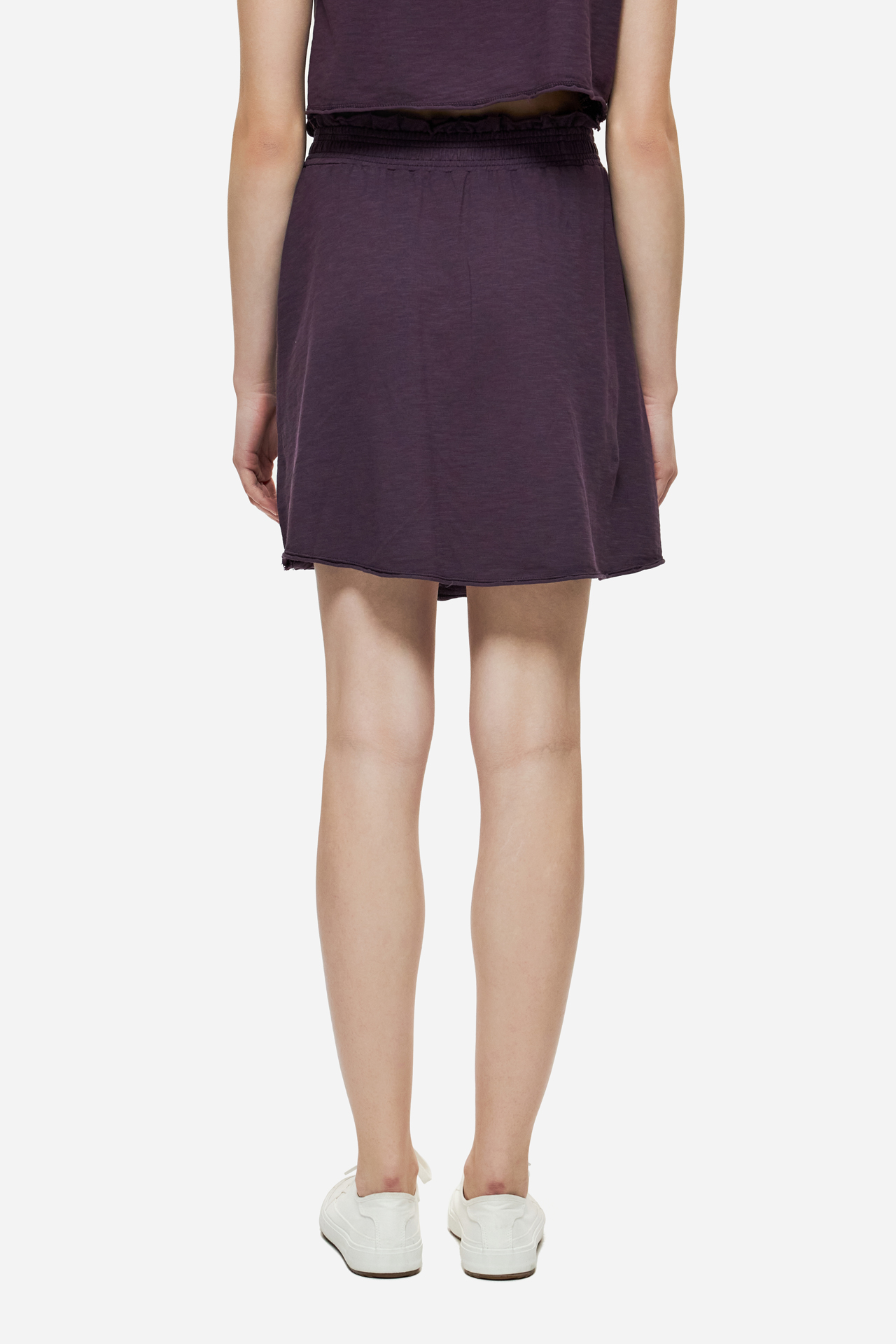 MINI SKIRT WITH RAW EDGES