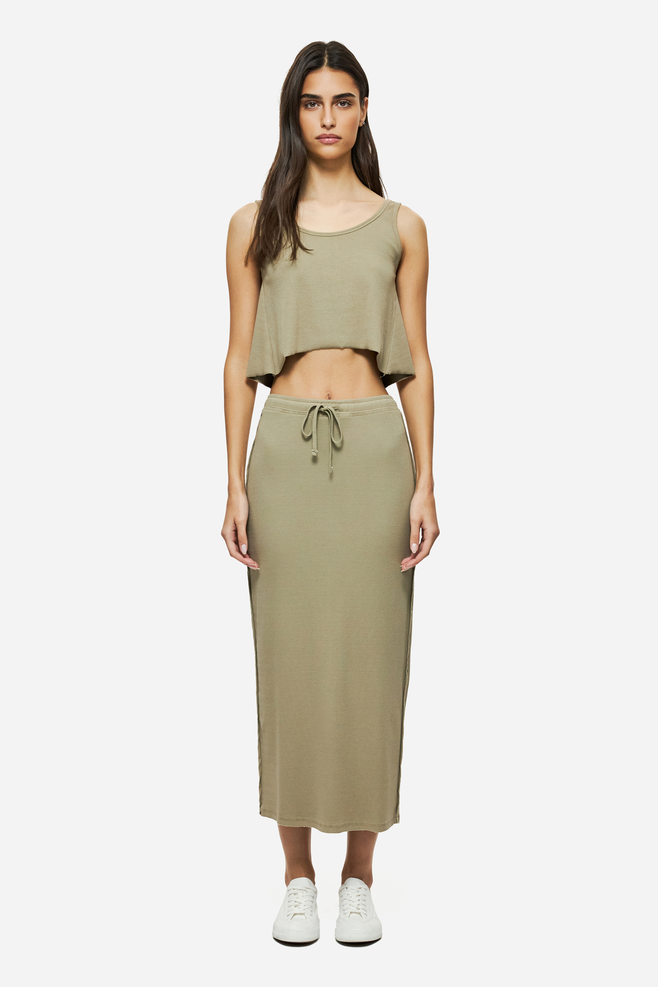 MAXI RIB SKIRT