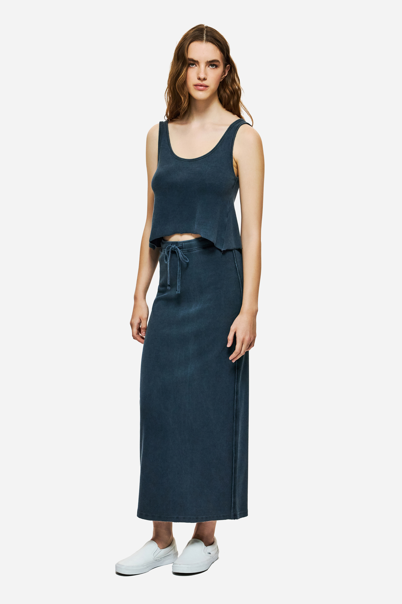 MAXI RIB SKIRT