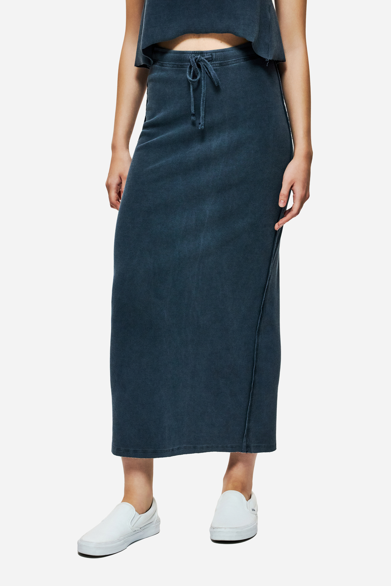 MAXI RIB SKIRT