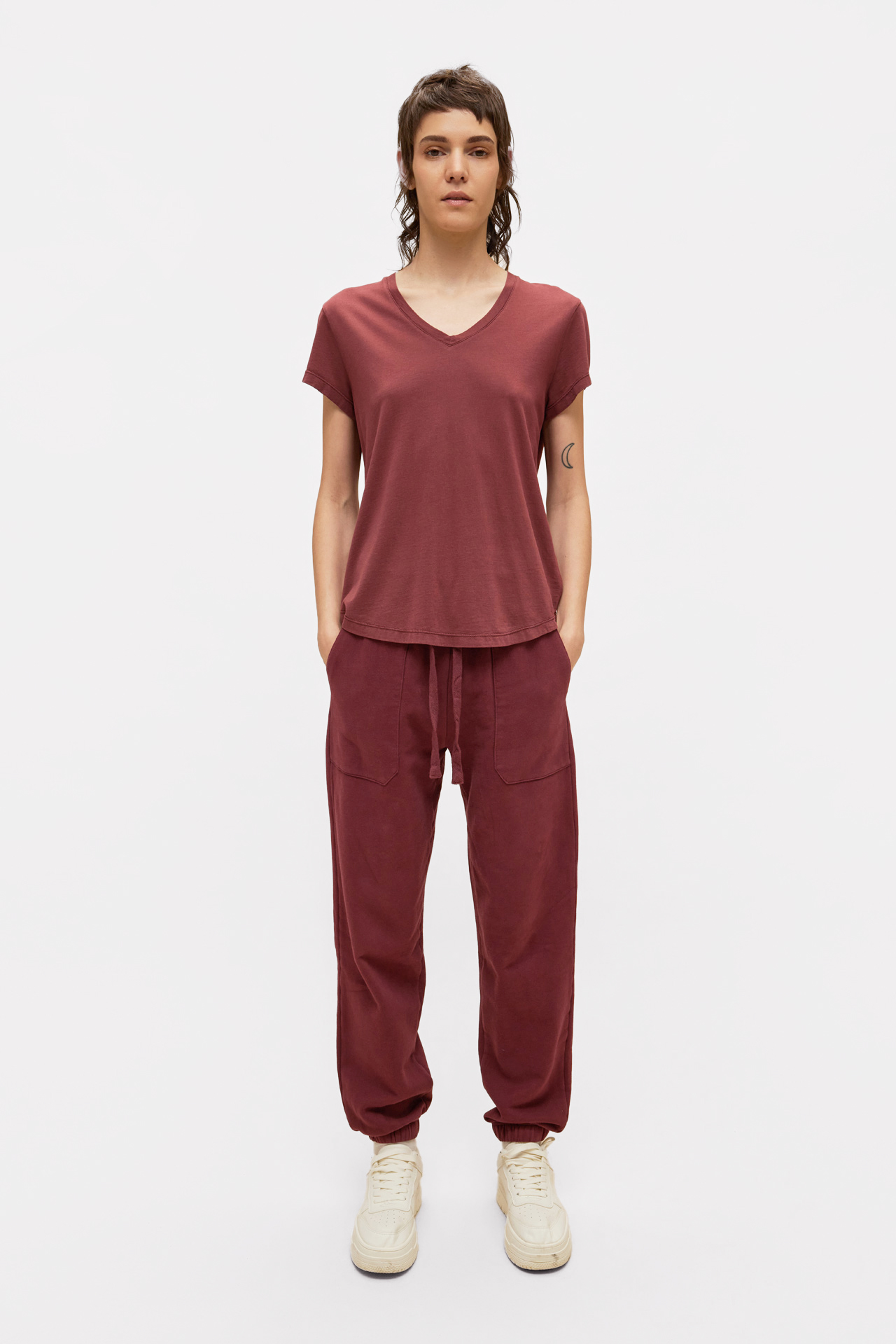 Contrast Detail Sweatpants